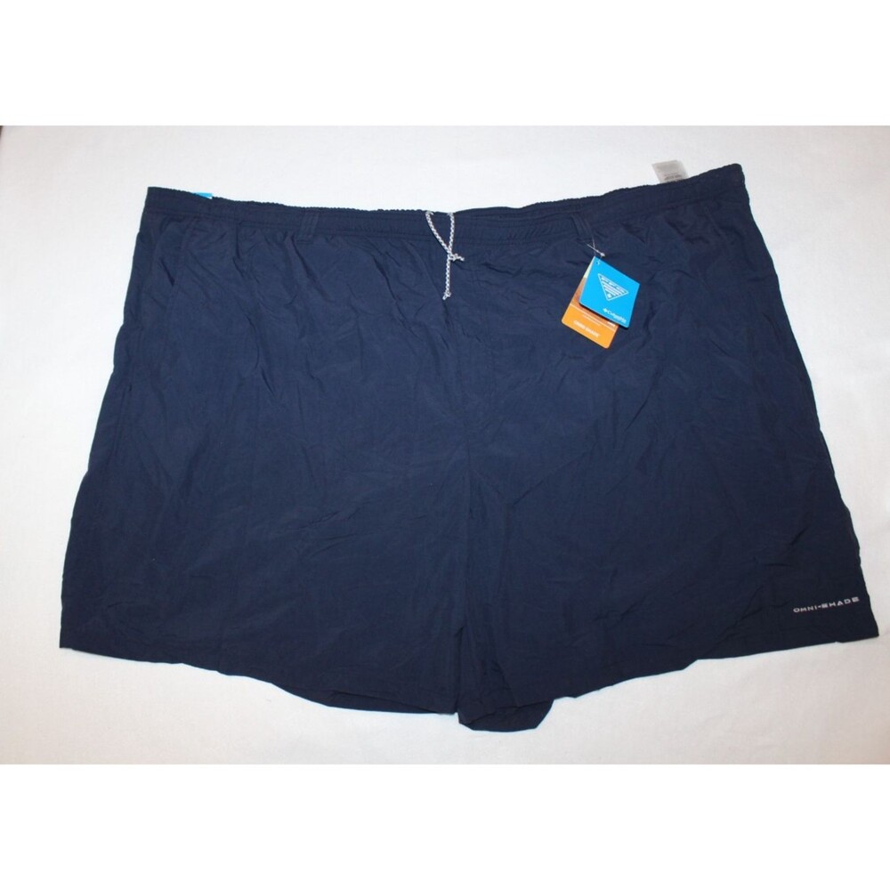 NWT Columbia Men's Backcast Omni-Shade Drawstring Water Shorts Blue 6X